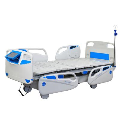 China Motorized ICU Hospital Bed 8function With Weighing Scale Electric Fine durable medical equipment patient hospital bed for sale
