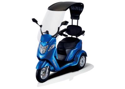 China OEM 60V 500W Small Mobility Scooter , ABS 3 Wheel Electric Scooter With Cover for sale