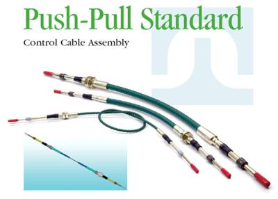 中国 耐久のプッシュ プル制御ケーブルは、いろいろな種類の制御ケーブルアセンブリをカスタマイズする 販売のため