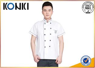 China Uniformes feitos sob encomenda do cozinheiro do cozinheiro chefe do algodão com as camisas dos uniformes do restaurante do logotipo do bordado à venda