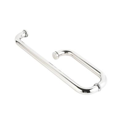 China Dia 25mm Shower Room Glass Door Handle For Bathroom 0.6mm Thickness ODM for sale