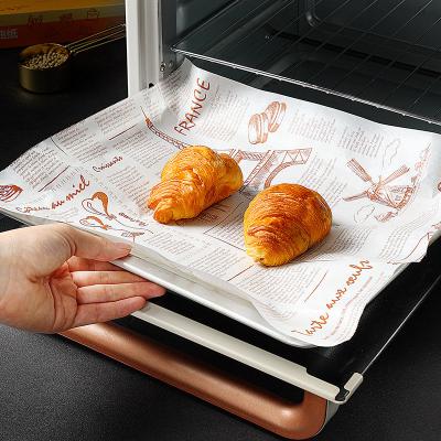 China 230C Non Stick Food Wrapping Parchment Paper Wrapping Silicone Baking Paper 30CMX10M for sale