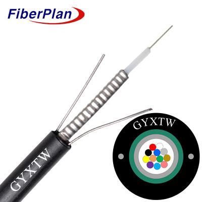 China Multi Mode 4 6 8 12 Core GYXTW Duct Steel Tape Armored Fiber Optic Cable for sale