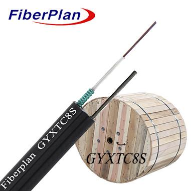 China Single Multi Mode Fig-8 Armored 6 Core Armored Fiber Optic Cable Steel Wire Supported GYXTC8S for sale