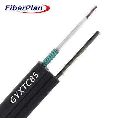 China Figure 8 Armored Fiber Optic Cable Single Multi Mode 6 Core Steel Wire Supported GYXTC8S for sale