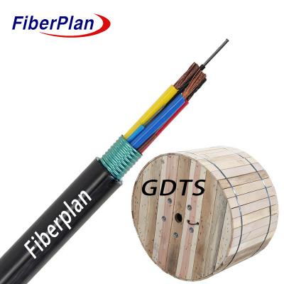 China G652D SM Fiber Cable With FRP Central Strength Member And Water Blocking Tape Optoelectronic Composite Cable for sale