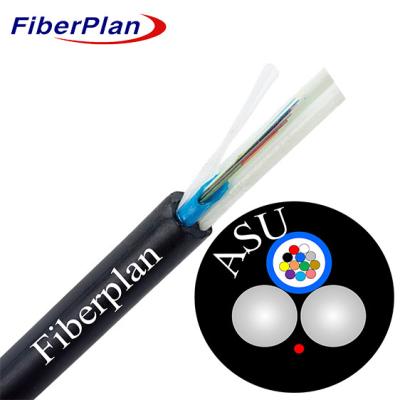 China Outdoor Aerial Flat ADSS ASU Fiber Optic Cable 2-24 Core 50-150m Span for sale