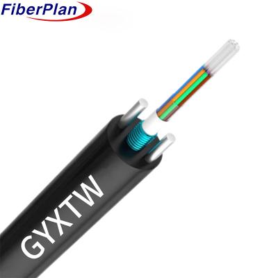 China Armored Singlemode GYXTW G652D Outdoor Single Mode Fiber Optic Cable for sale