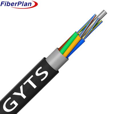 China GYTS Flexible Duct Fiber Optic Cable For Long Distance Communication for sale