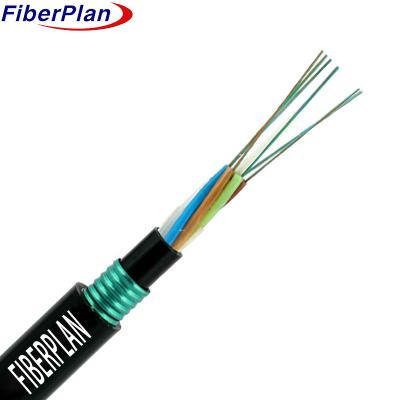 China GYTY53 PE Inner Outer Sheath 8 Core Single Multi Mode Fiber Optic Cable for sale