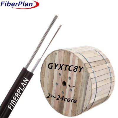 China GYXTC8Y Aerial Fiber Optic Cable With Central Loose Tube Design for sale
