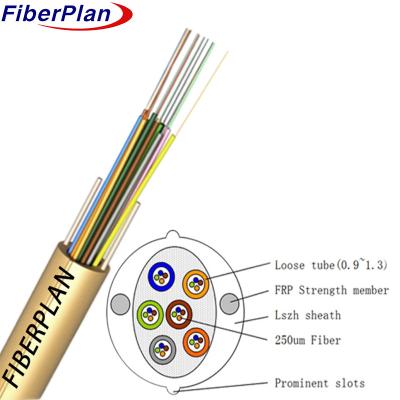 China Parellel FRP Strengthen Tight Buffer Indoor Fiber Optic Cable for sale
