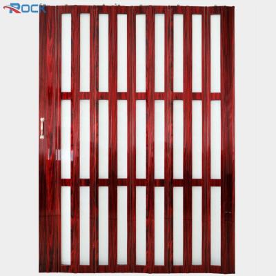 China Dirt Resistance PVC Accordion Doors Heat Insulation PVC Balcony Doors for sale