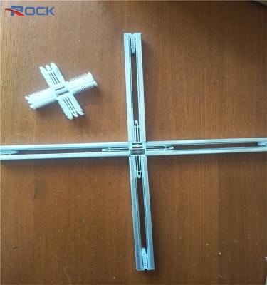 China Aluminum Spacer Bar Screen Corner Insert Double Pane Glass Plastic Connector for sale