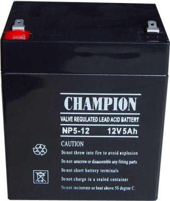 China Champion battery 12V5AH Large Lead Acid battery 12V5AH storage battery emergency lighting for sale