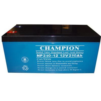 China Champion AGM battery 12V250AH Sealed Lead Acid battery rechargeable UPS battery for sale