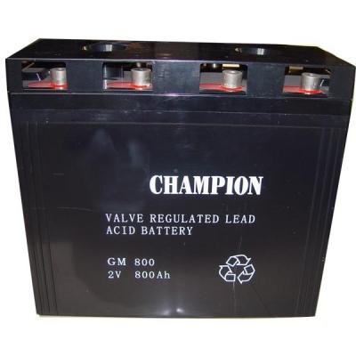 China Champion AGM battery 2V800AH Sealed Lead Acid battery Storage battery manufacture for sale