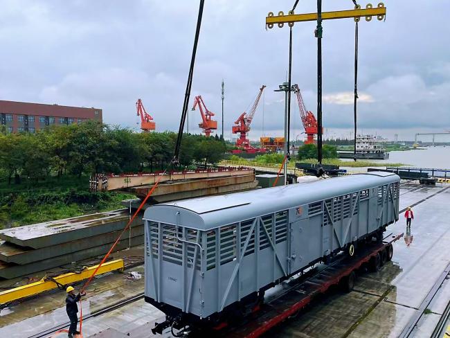 RTH46 Livestock Wagon for 1000mm gauge railway in Tanzania showing detailed construction and features