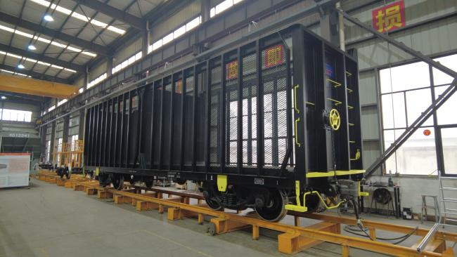 Sugar cane wagon designed for industrial railway transport in sugar industry