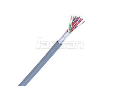 China 24 AWG Cat3 Telephone Cable Rated 12 Pairs With PVC Jacket ROHS Approved for sale