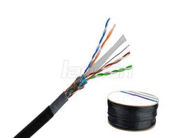 China Cable al aire libre Cat6 de la platija de cobre desnuda del paso del cable de la red de Ethernet Cat6 SFTP en venta