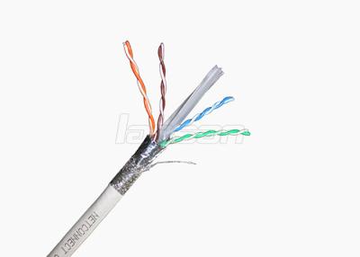 China CAT6 FTP/SFTP Network Ethernet Cable Bare Copper Network Pass Fluke HDPE Material for sale