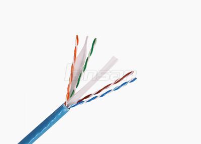 China 4P torceu o cabo ethernet de cobre contínuo da rede de Cat6 Lan Cable 350Mzh à venda