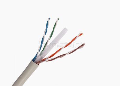 China 23AWG pares de cobre contínuos do cabo de Gigabit Ethernet do cabo 0,574 de UTP da categoria 6 4 à venda