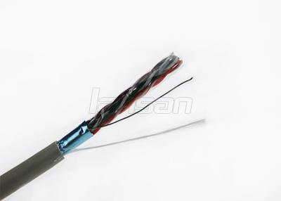 China 0.57mm Solid Copper FTP Cat6 Lan Cable Pass Fluke Per link Plenum Rated Cable for sale