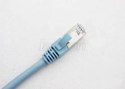 China ETL Cat7 FTP Patch Cord Al Foil 24AWG Shielded 4 Pairs Bare Copper for sale