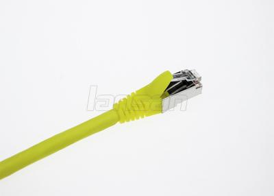 China Al Mylar Foil FM PE SFTP Cat7 Cord Double Shielded 600MHz 26AWG for sale