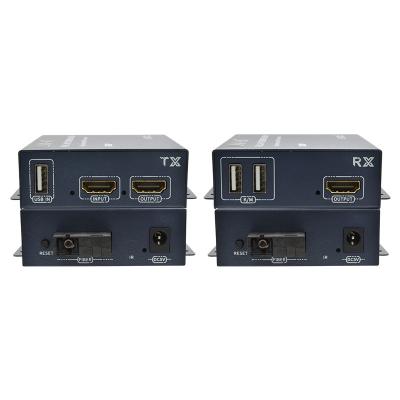 China 20KM HDMI KVM Fiber Extender With Loop Out 1080P Extender HDMI Over Fiber for sale