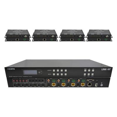 China 70m 4x4 HDMI Audio Matrix Switch With 4 HDMI Loop Out For 4 Port Video Switch for sale