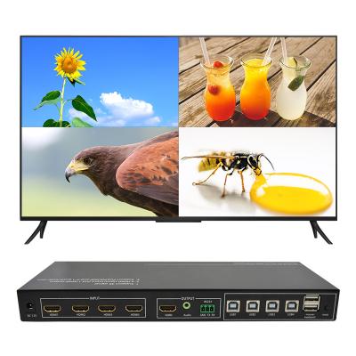 China 4K60Hz Seamless Switch Hdmi Switch Multiview Hdmi 4x1 With KVM Function for sale