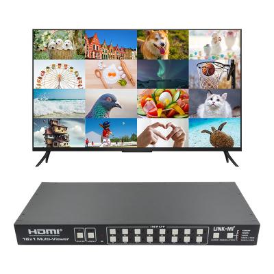 China 16X1 AV 4K Quad Multiviewer 16 In 1 Out Seamless Video Switcher Processor for sale