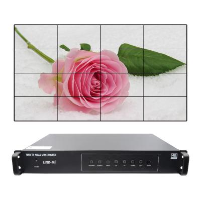 China 4K 4X4 HDMI Video Wall Controller 16 HDMI Outputs Image Rotation Video Wall Processor for sale