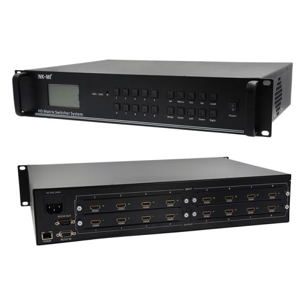 Quality 4K Video Audio Matrix 8X8 HDMI Matrix Switcher System RS232 TCP/IP Remote Control for sale