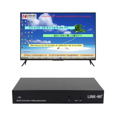 China Multilingüe RS232 HDMI controlador de pared de vídeo HD Caption Adder Procesador de vídeo HDMI en venta