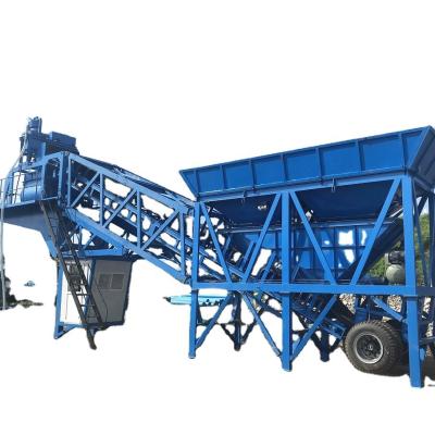 China YHZS Mobile Concrete Batching Plant 85kw Electric Batching Machine for sale