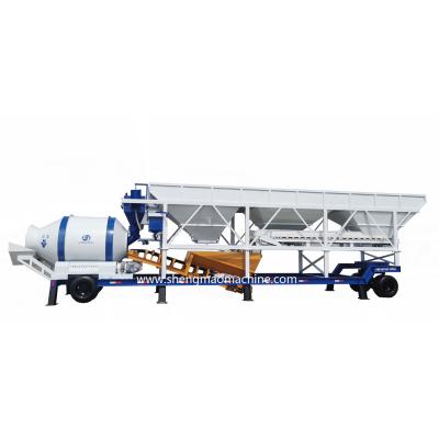 China RMC Small Batching Plant No Need Foundation Portable Mobile Mixing Plant for sale