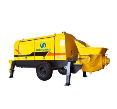 China Mounted Concrete Trailer Pump Machine 40m3/H Capacity Electric HBTS40 for sale