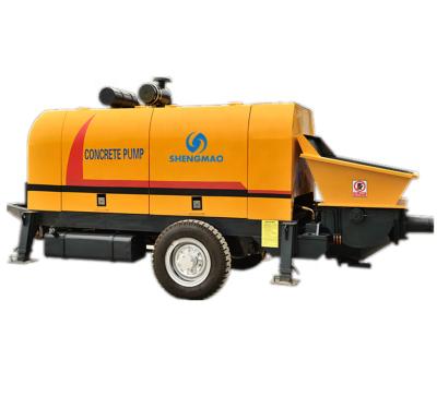 China Mobile Mixing Concrete Trailer Pump Portable Mounted Diesel Tank for sale