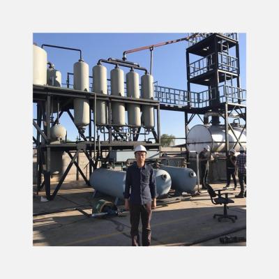 China Q245 Steel Used Oil Refinery Distilling Machine For Diesel Fuel Base Oil Production for sale