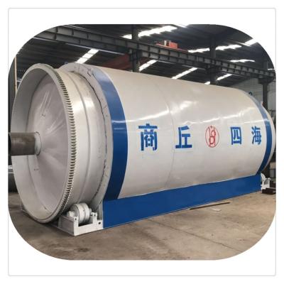 China Waste Tire Recycling Plastic Pyrolysis Plant for Converting Waste Tires to Diesel Fuel for sale