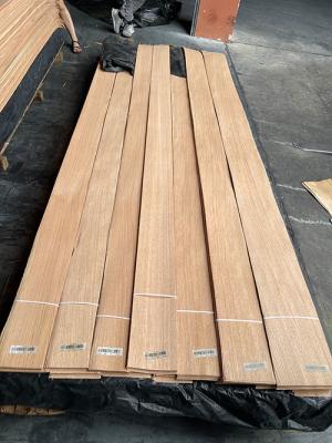 China OEM Red Oak Wood Veneer Quercus Rift Sawn 120cm Length Door Leaf Use for sale