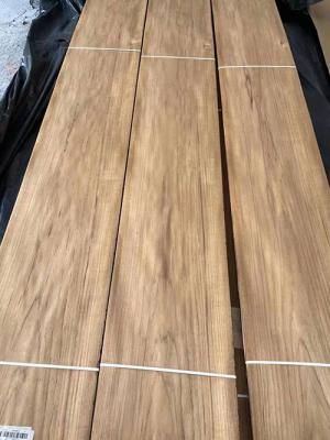 China 0.20MM Crown Cut Burma Teak Wood Veneer For Fancy Boards for sale