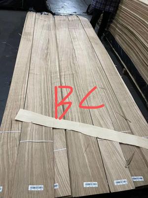 China Quarter Cut American White Oak Wood Veneer 0.40mm BC Grade for sale