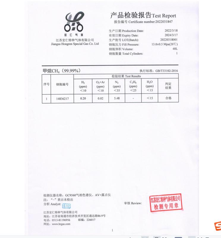 Test Report - Shanghai Kemike Chemical Co.,Ltd