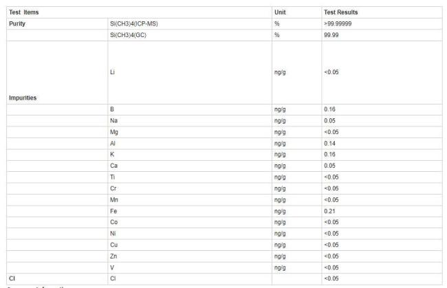 China Wholesale High Purtiy Tetramethylsilane C4h12si (4MS) 5n
