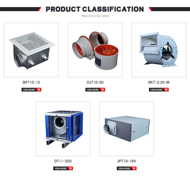 Product catalog of industrial exhaust fans